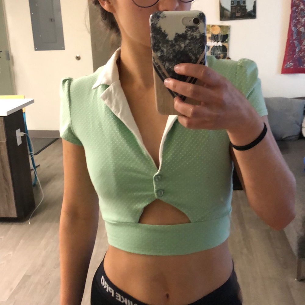 50s inspired crop top